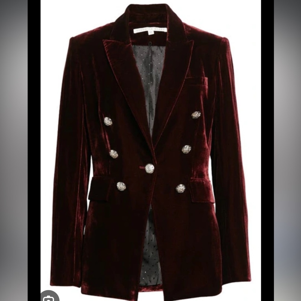 Veronica Beard Gaya Velvet Dickey Jacket Size: 6